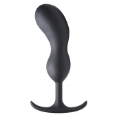 Черный массажер простаты с утяжелителями Premium Silicone Weighted Prostate Plug XL - 20,8 см. - XR Brands - в Батайске купить с доставкой
