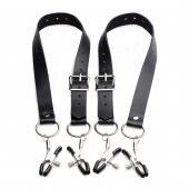 Ремни с зажимами для половых губ Spread Labia Spreader Straps with Clamps - XR Brands - купить с доставкой в Батайске