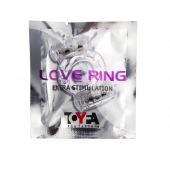 Прозрачное виброкольцо с двумя вибропульками - Toyfa Basic - в Батайске купить с доставкой