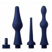 Набор из 3 универсальных насадок для анального душа Universal 3 Piece Silicone Enema Attachment Set - XR Brands - купить с доставкой в Батайске