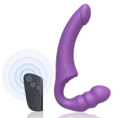 Фиолетовый безремневой страпон Straples Strap-On Dildo - Erokay - купить с доставкой в Батайске