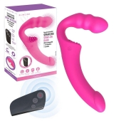 Розовый безремневой страпон Straples Strap-On Dildo - Erokay - купить с доставкой в Батайске