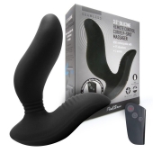 Черный вибромассажер простаты 3,5’’ Remote Control Curve P-spot Massager - 12 см. - Erokay - в Батайске купить с доставкой