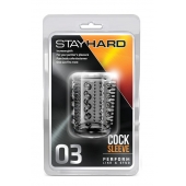 Прозрачная насадка с шипами и шишечками STAY HARD COCK SLEEVE 03 CLEAR - Blush Novelties - в Батайске купить с доставкой