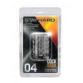 Прозрачная насадка с бороздками STAY HARD COCK SLEEVE 04 CLEAR - Blush Novelties - в Батайске купить с доставкой