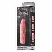 Фаллоудлинитель SUPER HERO Sex Machine - 15,5 см. - Lola Games - в Батайске купить с доставкой