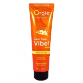 Гель с эффектом вибрации Lube Tube Vibe Medium Pina Colada - 100 мл. - ORGIE - купить с доставкой в Батайске