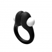 Черное эрекционное кольцо Zippy Vibrating Ring With Bullet - Adrien Lastic - в Батайске купить с доставкой