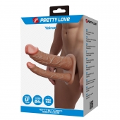Реалистичная полая насадка на член для двойного проникновения Yairon - 17,5 см. - Baile - купить с доставкой в Батайске