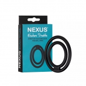 Черное двойное эрекционное кольцо Nexus Enduro Double - Nexus Range - в Батайске купить с доставкой