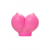 Розовая свеча «Сиськи» - 150 гр. - Pecado - купить с доставкой в Батайске