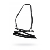 Черная кожаная портупея «Осанка» - Pecado - купить с доставкой в Батайске