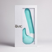 Бирюзовый вибростимулятор зоны G 2-в-1 - Youvic