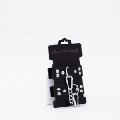 Черные кожаные оковы с регулируемыми ремешками - Crazy Handmade - купить с доставкой в Батайске