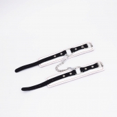 Бело-красные кожаные оковы - Crazy Handmade - купить с доставкой в Батайске