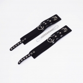 Черные кожаные оковы Sex - Crazy Handmade - купить с доставкой в Батайске