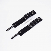 Черные кожаные оковы Sex - Crazy Handmade - купить с доставкой в Батайске