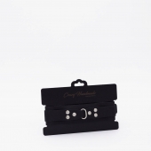 Черный ошейник из высококачественной натуральной кожи - Crazy Handmade - купить с доставкой в Батайске