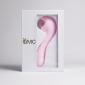 Розовый вибромассажёр с деликатными токами - Youvic - купить с доставкой в Батайске