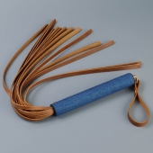 Плеть с джинсовой ручкой «Дикий Запад» - 60 см. - Sitabella - купить с доставкой в Батайске