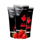 Набор из 3 съедобных лубрикантов JUJU со вкусом клубники - JuJu - купить с доставкой в Батайске