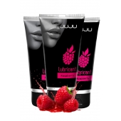 Набор из 3 съедобных лубрикантов JUJU со вкусом малины - JuJu - купить с доставкой в Батайске