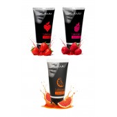 Набор из 3 съедобных лубрикантов JUJU (клубника, малина, грейпфрут) - JuJu - купить с доставкой в Батайске