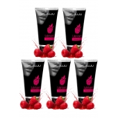 Набор из 5 съедобных лубрикантов JUJU со вкусом малины - JuJu - купить с доставкой в Батайске