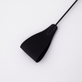 Стек с широким черным кожаным наконечником и металлической ручкой - 67 см. - Crazy Handmade - купить с доставкой в Батайске