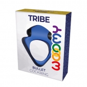 Синее эрекционное кольцо Wooomy Tribeс с вибрацией - Adrien Lastic - в Батайске купить с доставкой