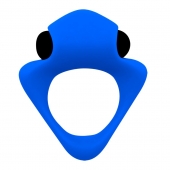 Синее эрекционное кольцо Wooomy Tribeс с вибрацией - Adrien Lastic - в Батайске купить с доставкой