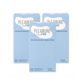 Набор из 3 упаковок ультратонких презервативов Pleasure Lab (по 12 шт.) - Pleasure Lab - купить с доставкой в Батайске