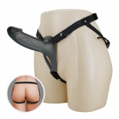 Черный полый мужской страпон London - 16,8 см. - Baile - купить с доставкой в Батайске