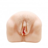 Телесный мастурбатор-вагина с оволосением и вибрацией - Baile - в Батайске купить с доставкой