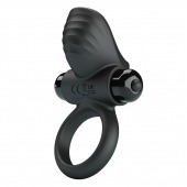 Черное эрекционное кольцо с вибрацией Adrien - Baile - в Батайске купить с доставкой