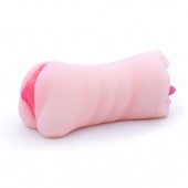 Телесный двусторонний мастурбатор - вагина и ротик - Boys of Toys - в Батайске купить с доставкой