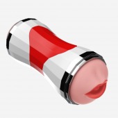 Двусторонний мастурбатор в колбе Power Grip Cup - вагина и ротик - Boys of Toys - в Батайске купить с доставкой