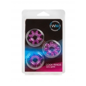 Набор из 3 лиловых эрекционных колец различной формы - Erowoman-Eroman - в Батайске купить с доставкой