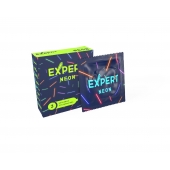 Светящиеся в темноте презервативы Expert Neon - 3 шт. - Expert - купить с доставкой в Батайске