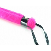 Нежная плеть с розовым мехом BDSM Light - 43 см. - БДСМ Арсенал - купить с доставкой в Батайске