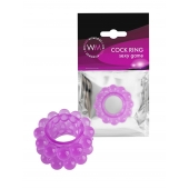 Лиловое эрекционное кольцо с 2 рядами стимулирующих шариков - Erowoman-Eroman - в Батайске купить с доставкой