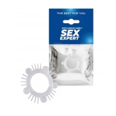 Эластичное эрекционное кольцо с шишечками и шипами - Sex Expert - в Батайске купить с доставкой