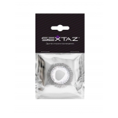 Эластичное эрекционное кольцо с длинными черными «ресничками» - Sextaz - в Батайске купить с доставкой
