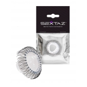 Эластичное эрекционное кольцо с длинными черными «ресничками» - Sextaz - в Батайске купить с доставкой