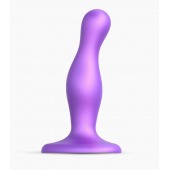Фиолетовая насадка Strap-On-Me Dildo Plug Curvy size S - Strap-on-me - купить с доставкой в Батайске