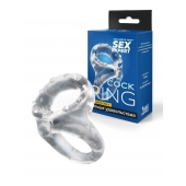 Прозрачное двойное эрекционное кольцо - Sex Expert - в Батайске купить с доставкой