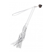 Белая кожаная плеть - 50 см. - Pecado - купить с доставкой в Батайске