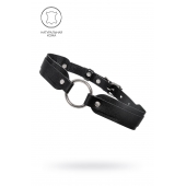 Черный кожаный чокер-ошейник со скруглёнными углами - Pecado - купить с доставкой в Батайске