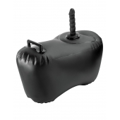 Черное надувное кресло с платформой для фиксации дилдо Body Dock Inflatable Love Seat - Pipedream - купить с доставкой в Батайске