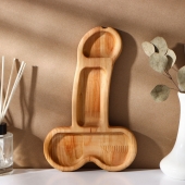 Деревянное блюдо для подачи в форме члена (25 х 16,5 х 1,7 см) - Сима-Ленд - купить с доставкой в Батайске